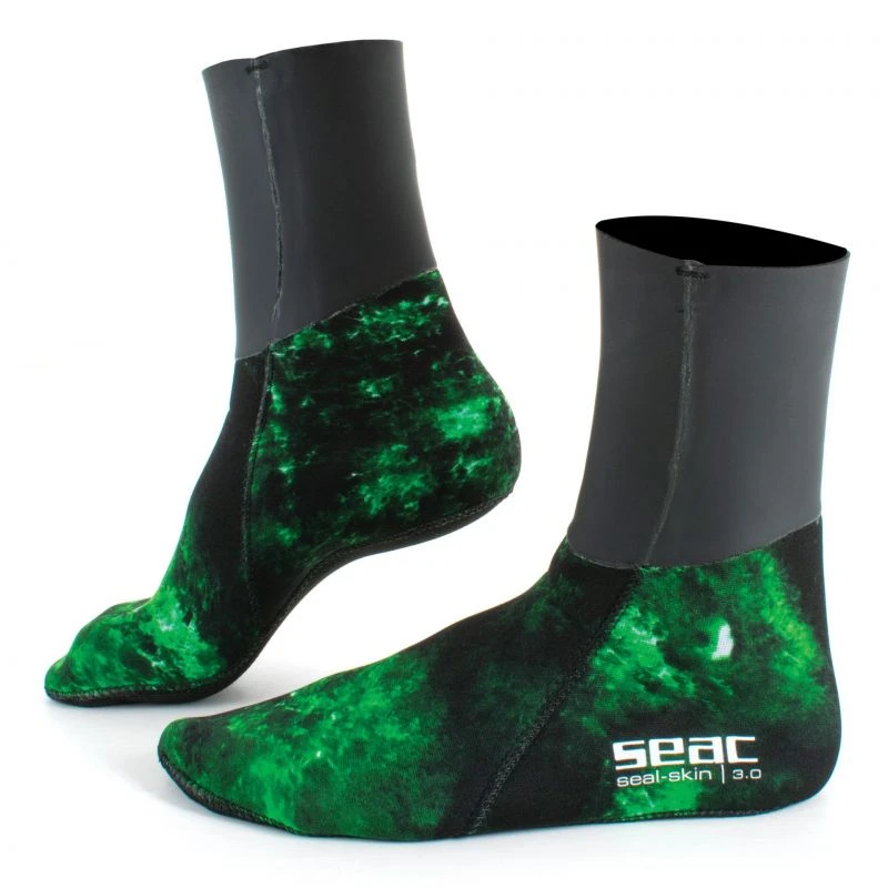 Chaussons De Chasse Seac Seal Skin Camo Vert 3mm 3 Chaussons De Chasse Seac Seal Skin Camo Vert 3mm