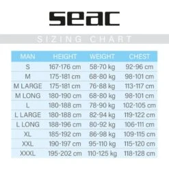 Combinaison Plongée Homme Seac Space 7mm 41 Combinaison Plongée Homme Seac Space 7mm -Seac combinaison plongee homme seac space 7mm 19