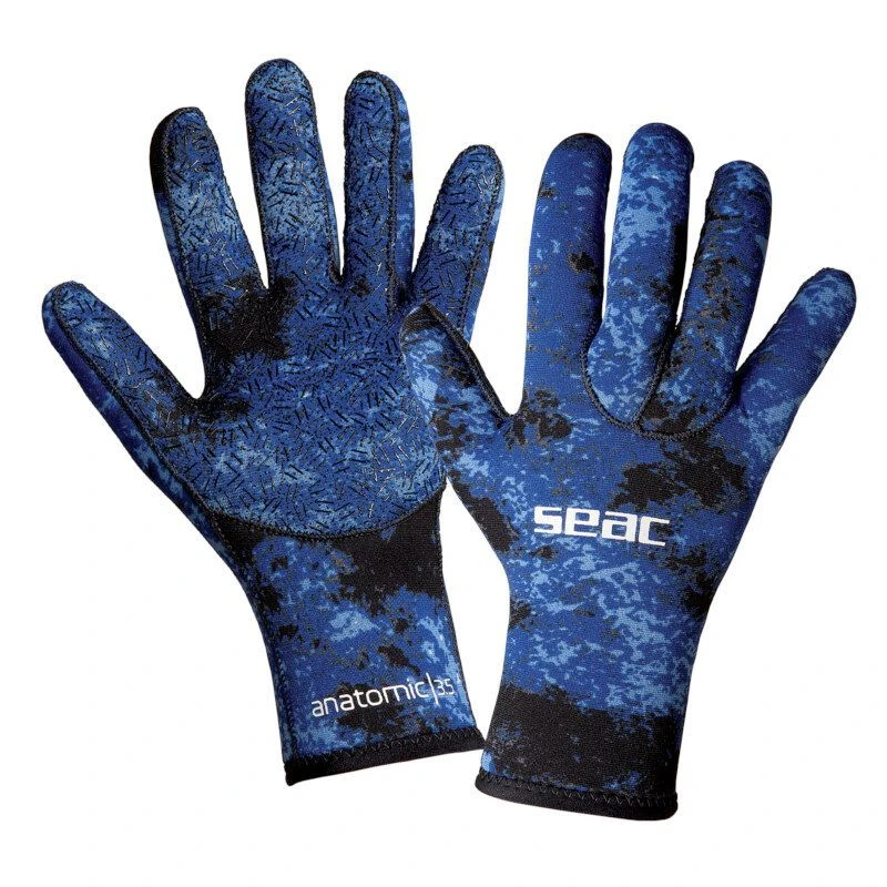 Gants De Chasse Seac Camo Bleu 3,5mm 6 Gants De Chasse Seac Camo Bleu 3,5mm – Image 4