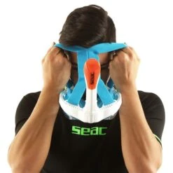 Masque Snorkeling Seac Grande Faciale Magica Blanc/Orange -Seac masque snorkeling seac grande faciale libera magica blanc orange 5
