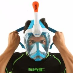 Masque Snorkeling Seac Grande Faciale Magica Blanc/Orange -Seac masque snorkeling seac grande faciale libera magica blanc orange 7