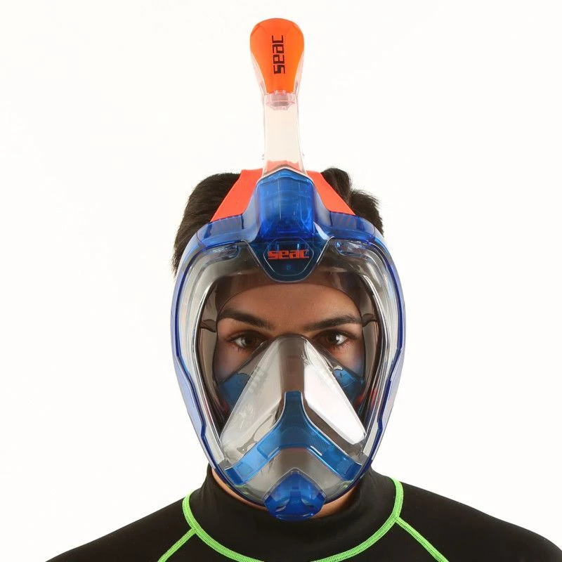 Masque Snorkeling Seac Grande Faciale Magica Bleu/Orange 5 Masque Snorkeling Seac Grande Faciale Magica Bleu/Orange – Image 3
