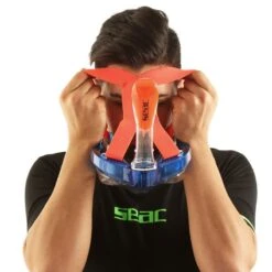 Masque Snorkeling Seac Grande Faciale Magica Bleu/Orange 24 Masque Snorkeling Seac Grande Faciale Magica Bleu/Orange -Seac masque snorkeling seac grande faciale libera magica bleu orange 5