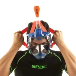 Masque Snorkeling Seac Grande Faciale Magica Bleu/Orange 26 Masque Snorkeling Seac Grande Faciale Magica Bleu/Orange -Seac masque snorkeling seac grande faciale libera magica bleu orange 7