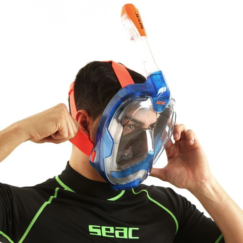 Masque Snorkeling Seac Grande Faciale Magica Bleu/Orange 12 Masque Snorkeling Seac Grande Faciale Magica Bleu/Orange – Image 10