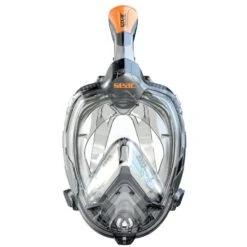 Seac 5 Masque Snorkeling Seac Grande Faciale Libera Noir/Orange