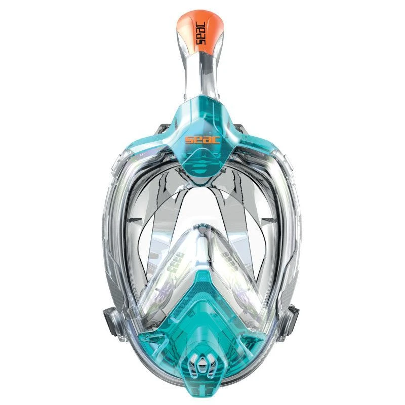 Masque Snorkeling Seac Grande Faciale Libera Turquoise/Orange 3 Masque Snorkeling Seac Grande Faciale Libera Turquoise/Orange