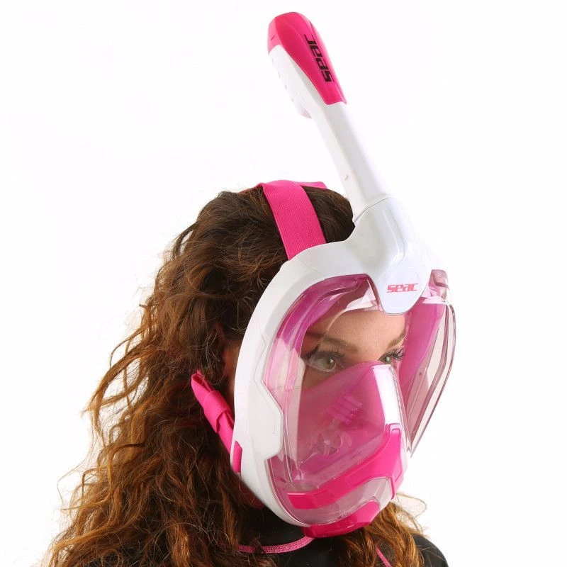 Masque Snorkeling Seac Grande Faciale Magica Blanc/Rose 7 Masque Snorkeling Seac Grande Faciale Magica Blanc/Rose – Image 5