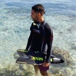 Palmes Seac Booster Noir/Jaune -Seac palmes seac booster noir jaune 4