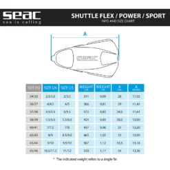 SEAC Palmes Shuttle Flex -Seac seac palmes shuttle flex 8