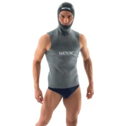 SEAC T-shirt Sans Manches à Capuche 2 Mm